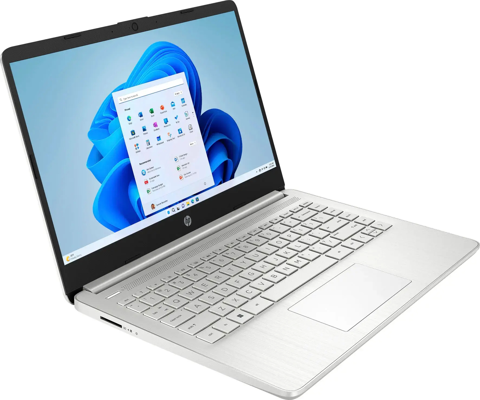 New HP Laptop 14″ HD Intel Celeron N4120 4GB 128GB eMMC Cam Office 365 Silver