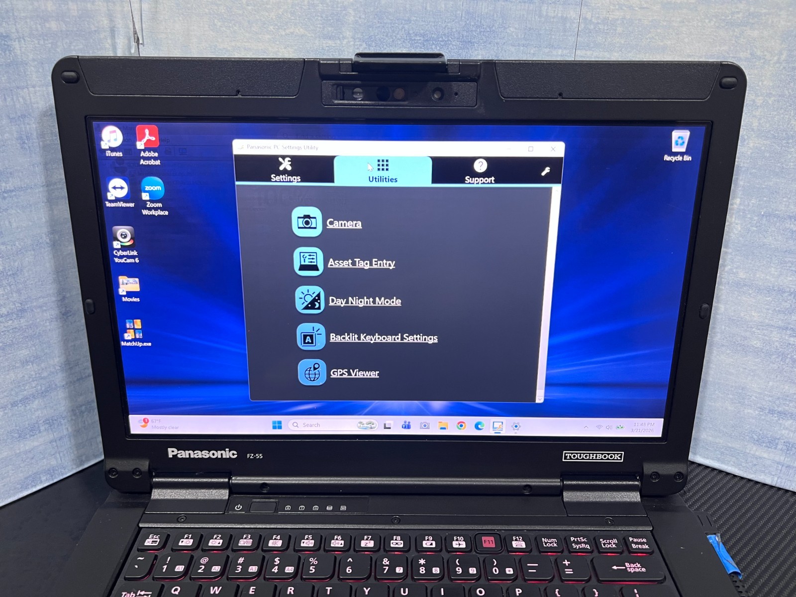 FZ-55CA60CVM, Intel core i7-8665U,512GB SSD,16GB Mem,HDMI, 4G LTE, GPS, 2 Batter