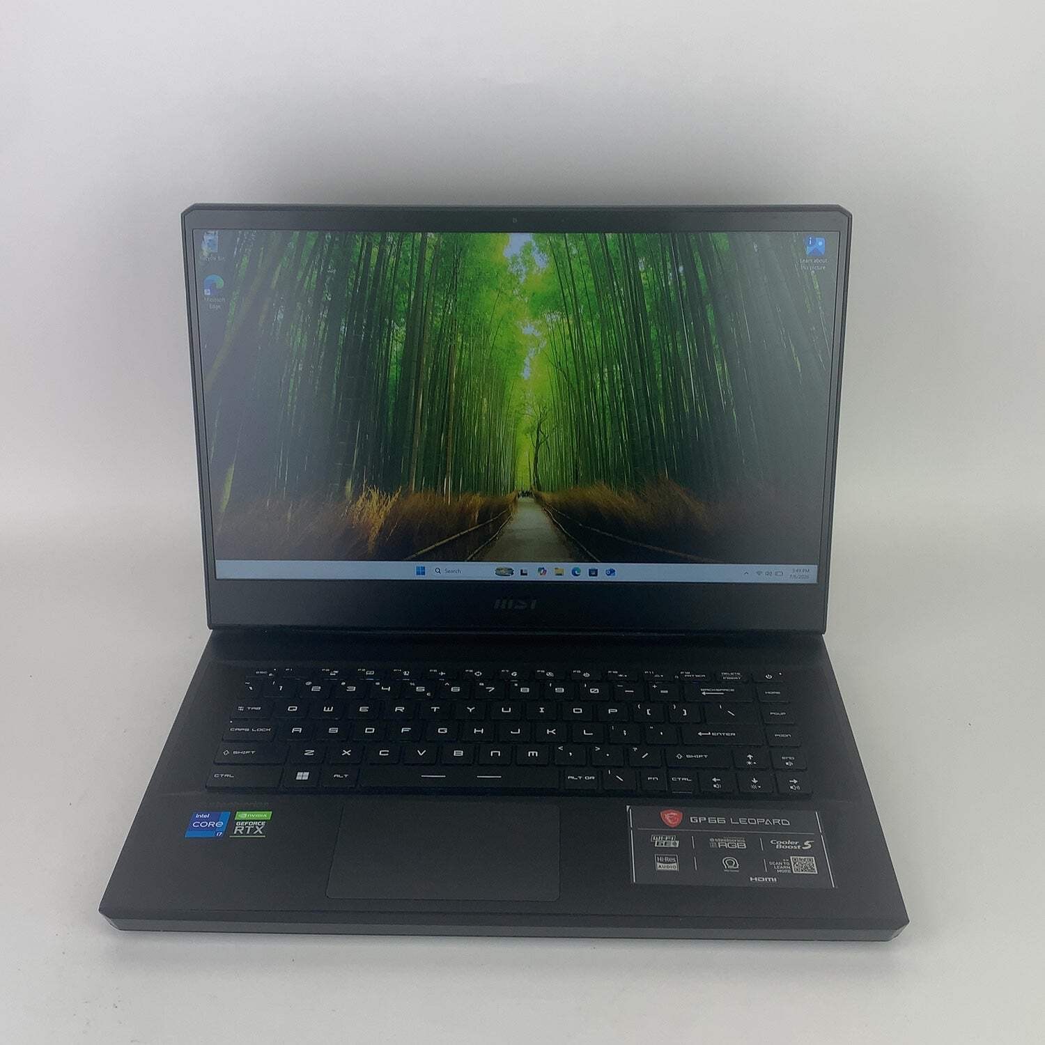 Broken MSI Leopard GP66 15.6″ i7-11800H 2.3GHz 20GB RAM 512GB SSD RTX 3080 READ