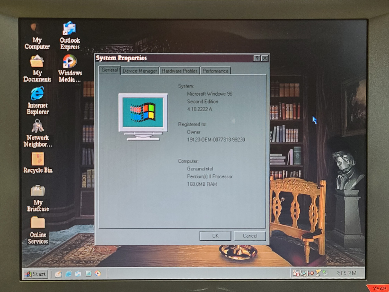 Compaq Armada 1700 Pentium II 233MHz + 160MB + 4GB Windows 98 SE *READ* TESTED