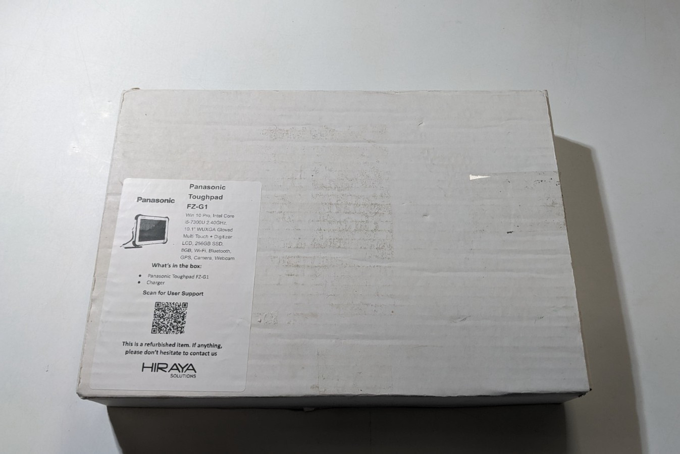 Panasonic Toughpad FZ-G1, Intel Core i5-4310U 2.0GHz, 8GB, 256GB SSD *WHITE BOX