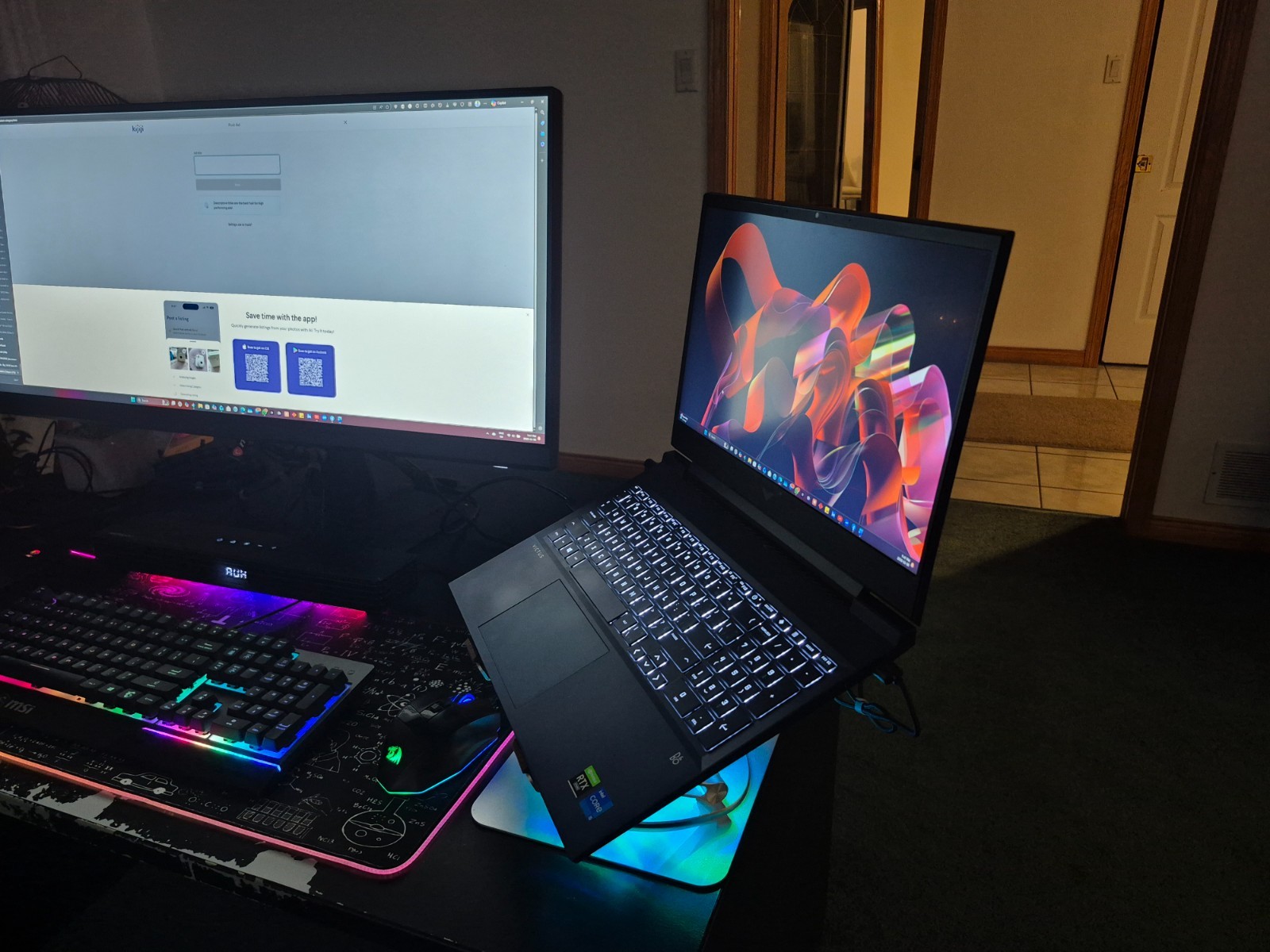 HP Victus 16.1″ Gaming Laptop Intel-12500H/16GB/RTX3050Ti-4GB/512GB or1TB/ 144Hz