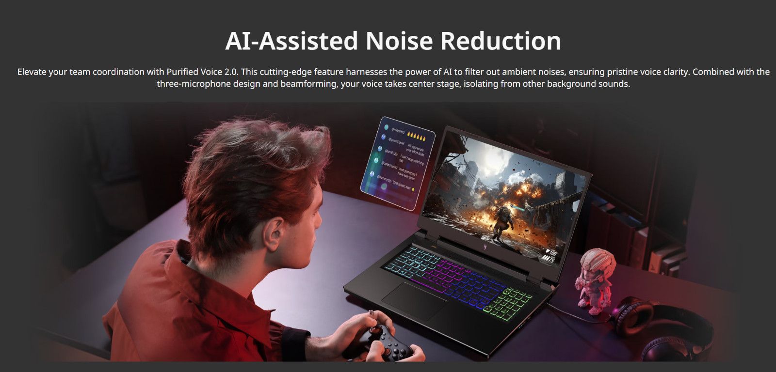 Acer Nitro 17 – 17.3″ Laptop AMD Ryzen 7 7840HS 3.80GHz 16GB RAM 1TB SSD W11H