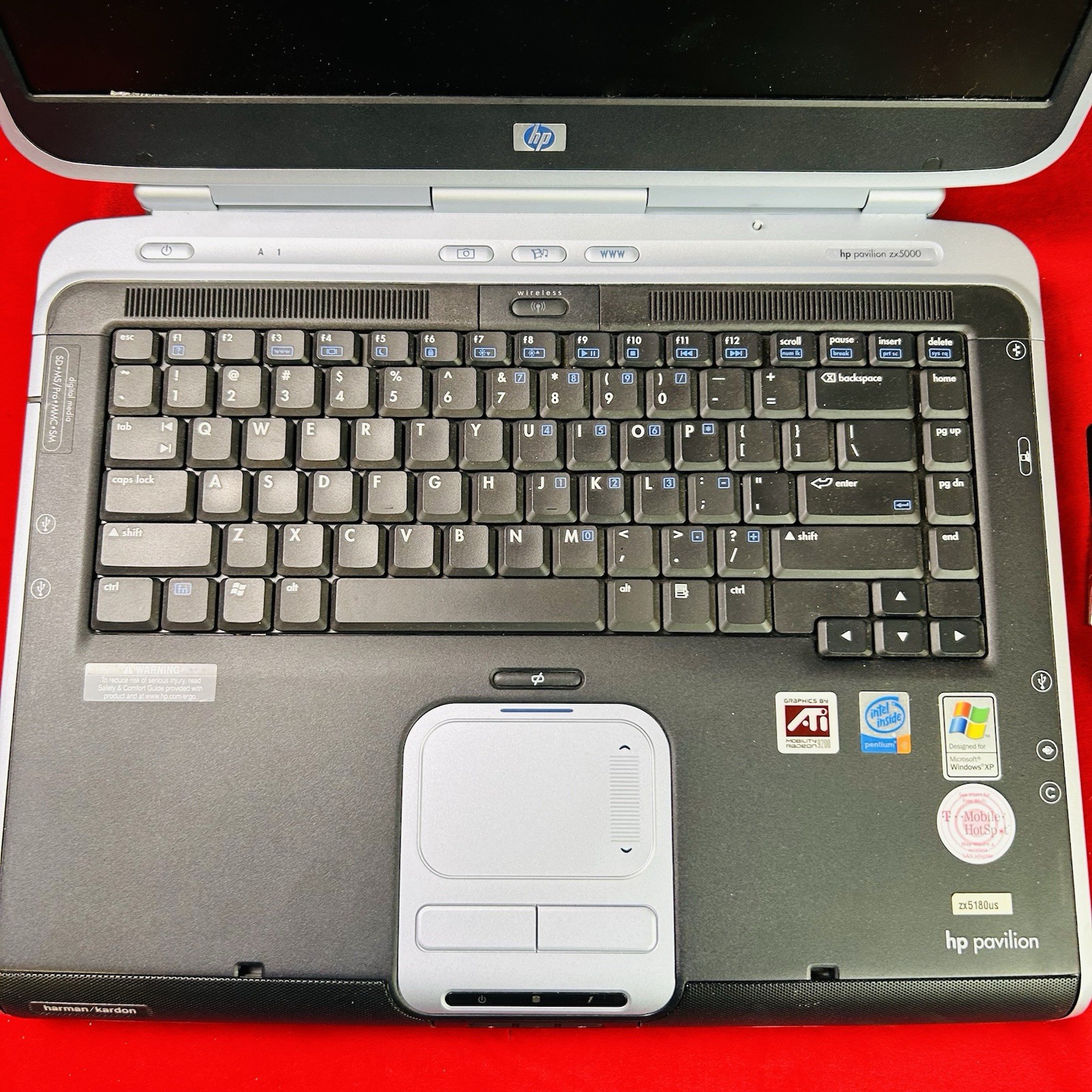 Vintage HP Pavilion zv5000 WinXP ZX5180us Intel Pentium 4 Retro Gaming Tested