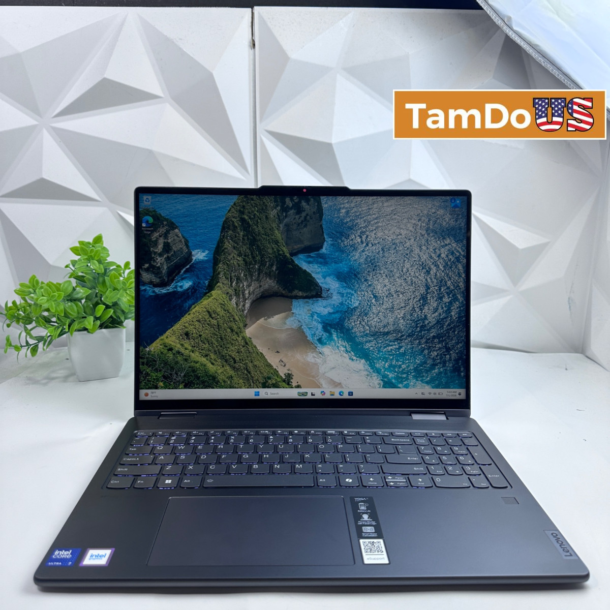 Lenovo Yoga 7i 2-in-1 16″ 2K Touchscreen Laptop, Ultra 7 155U, 16GB, 1TB SSD