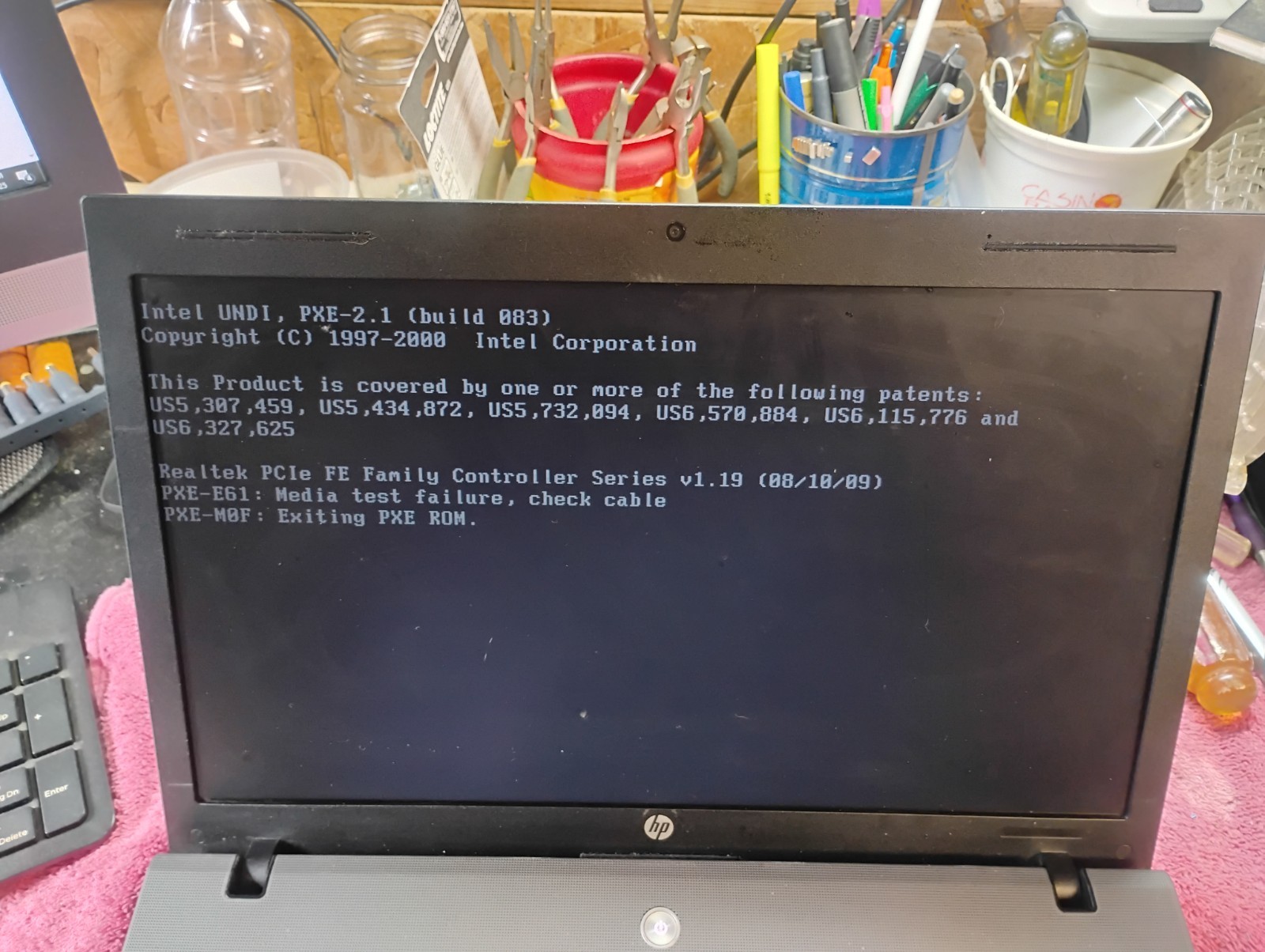 HP 625 non-working for parts- used