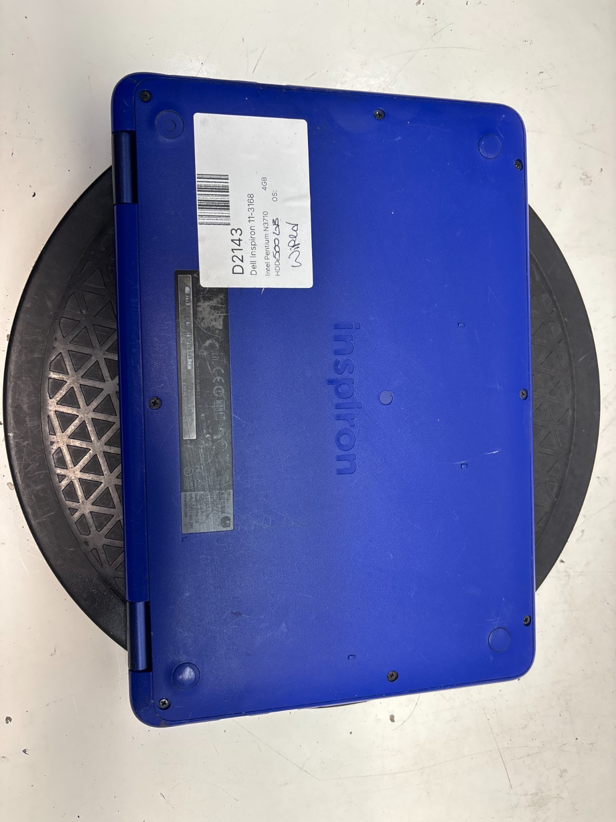Dell Inspiron 11-3168 Intel Pentium N3710 1.60GHz 4GB 500GB NO BATT