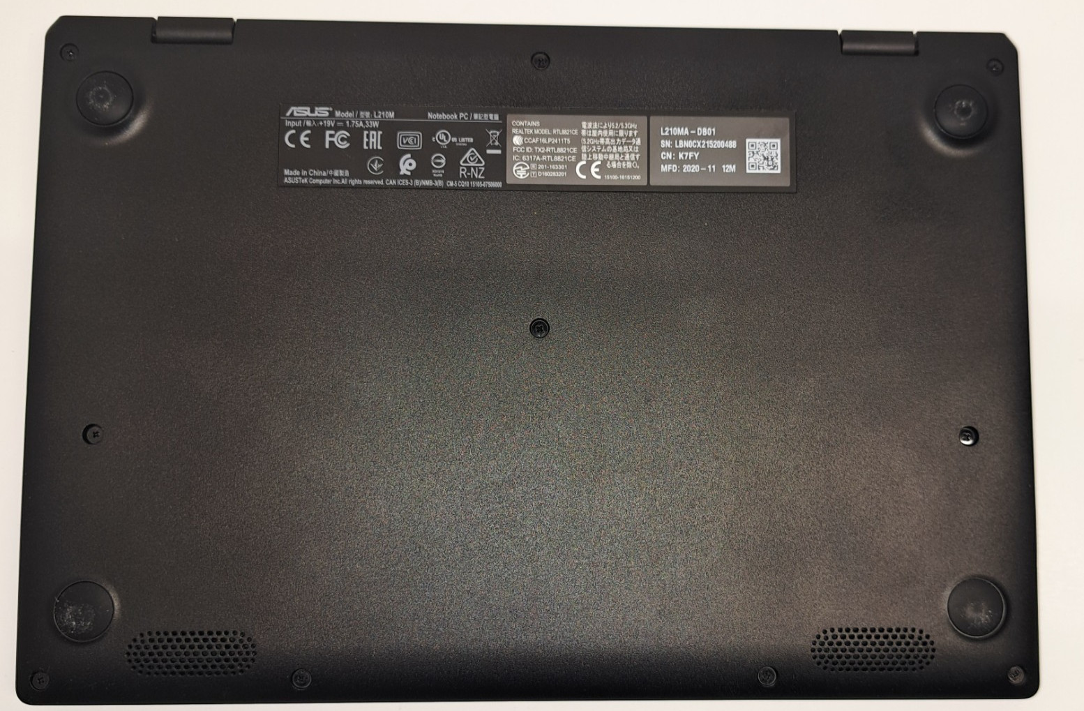 ASUS VivoBook L210 11.6″ Laptop L210MA-DB01 4GB 64GB eMMC Win10 S Open Box