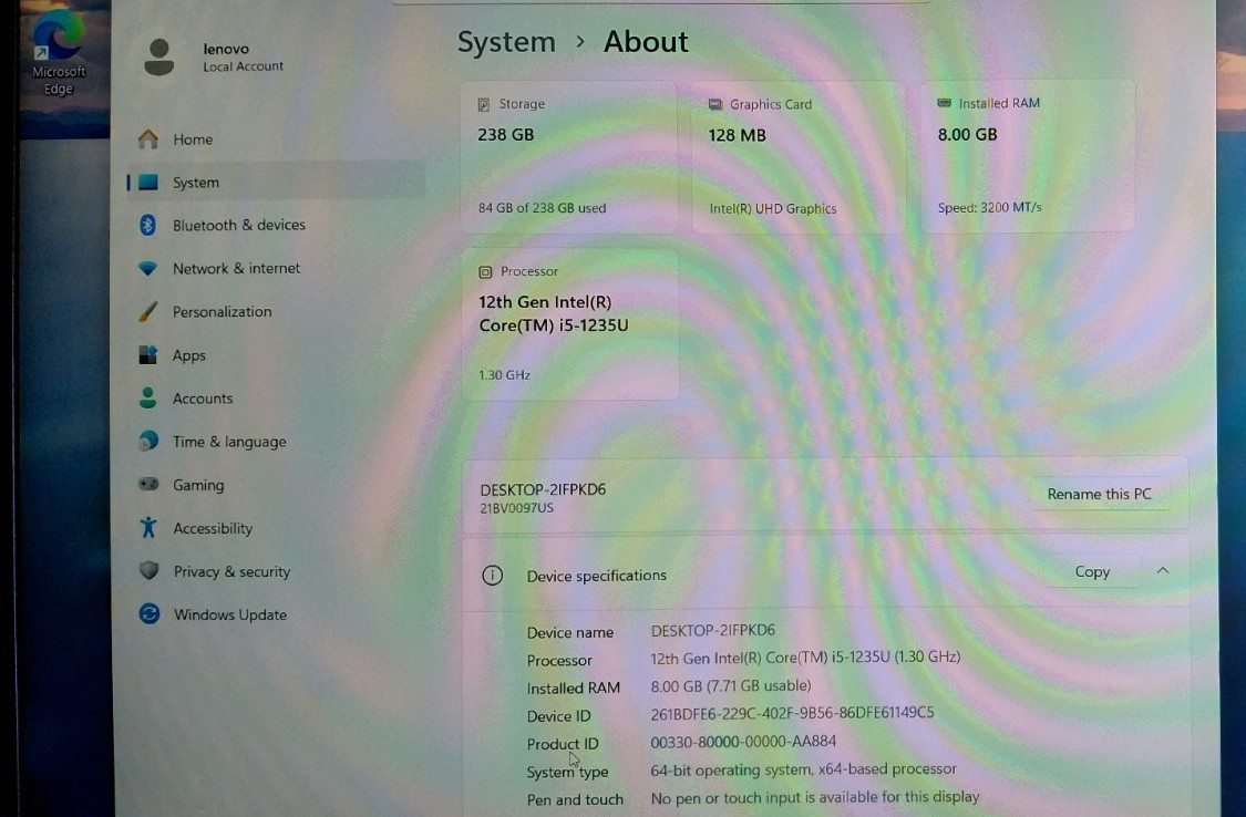 Lenovo ThinkPad T16 Gen 1 – 1.6 GHz i5-1235U 8GB RAM- 256GB SSD