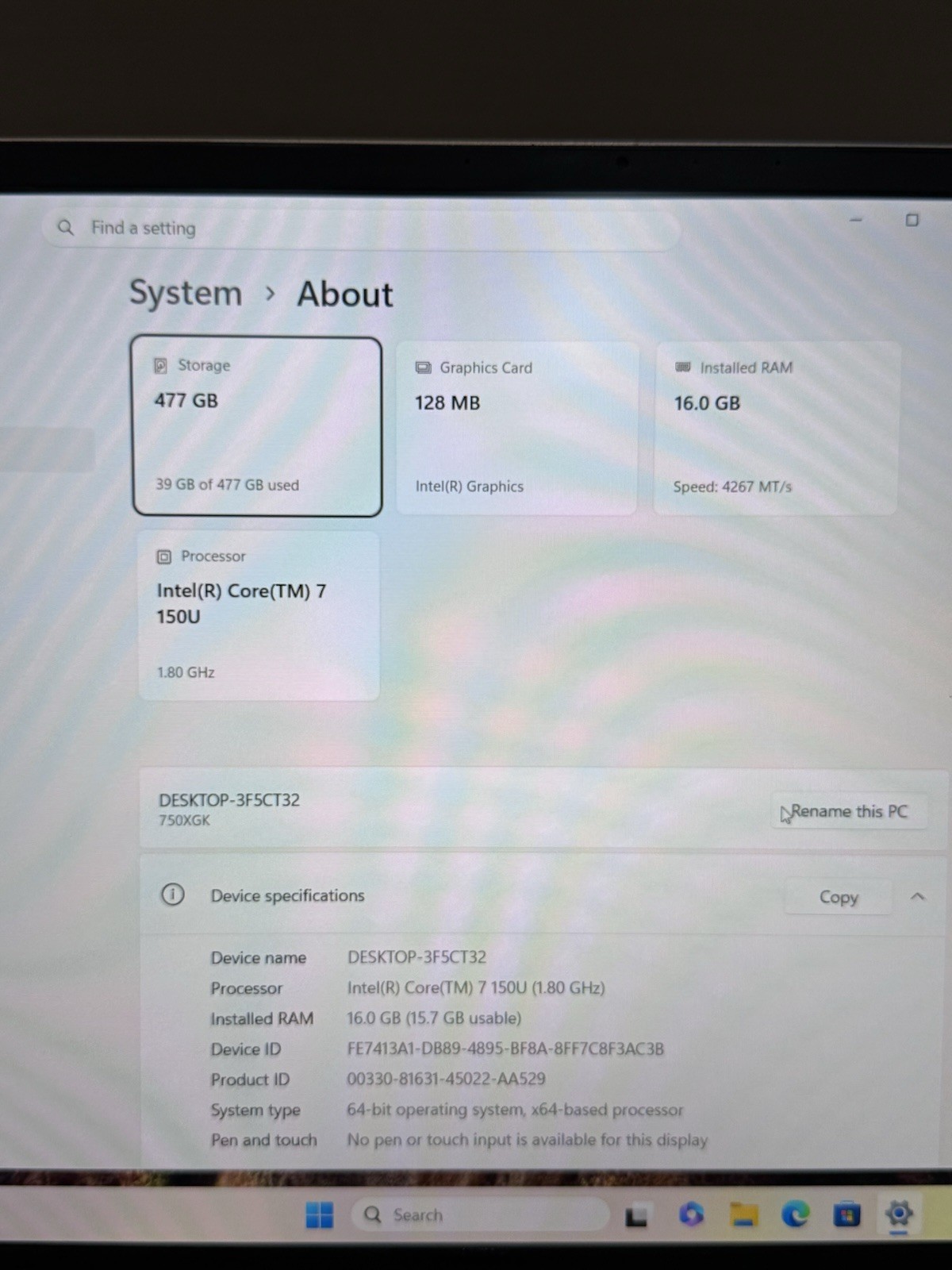 15.6” Samsung Galaxy Book4 Core 7 150U 16GB 512GB SSD WIN11 NP750XGK 100% sRGB