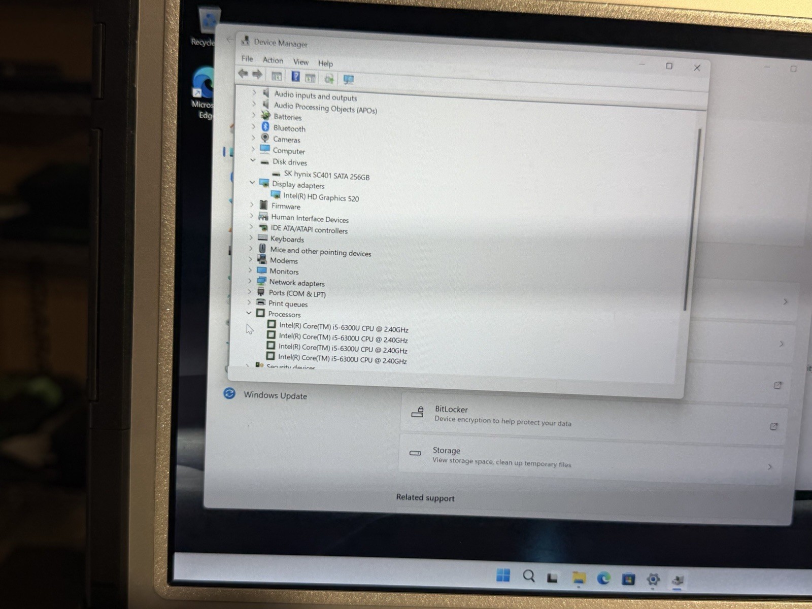 Panasonic ToughBook CF-33 i5-6300U 8GB Ram 256 SSD Win11 Pro. Touchscreen