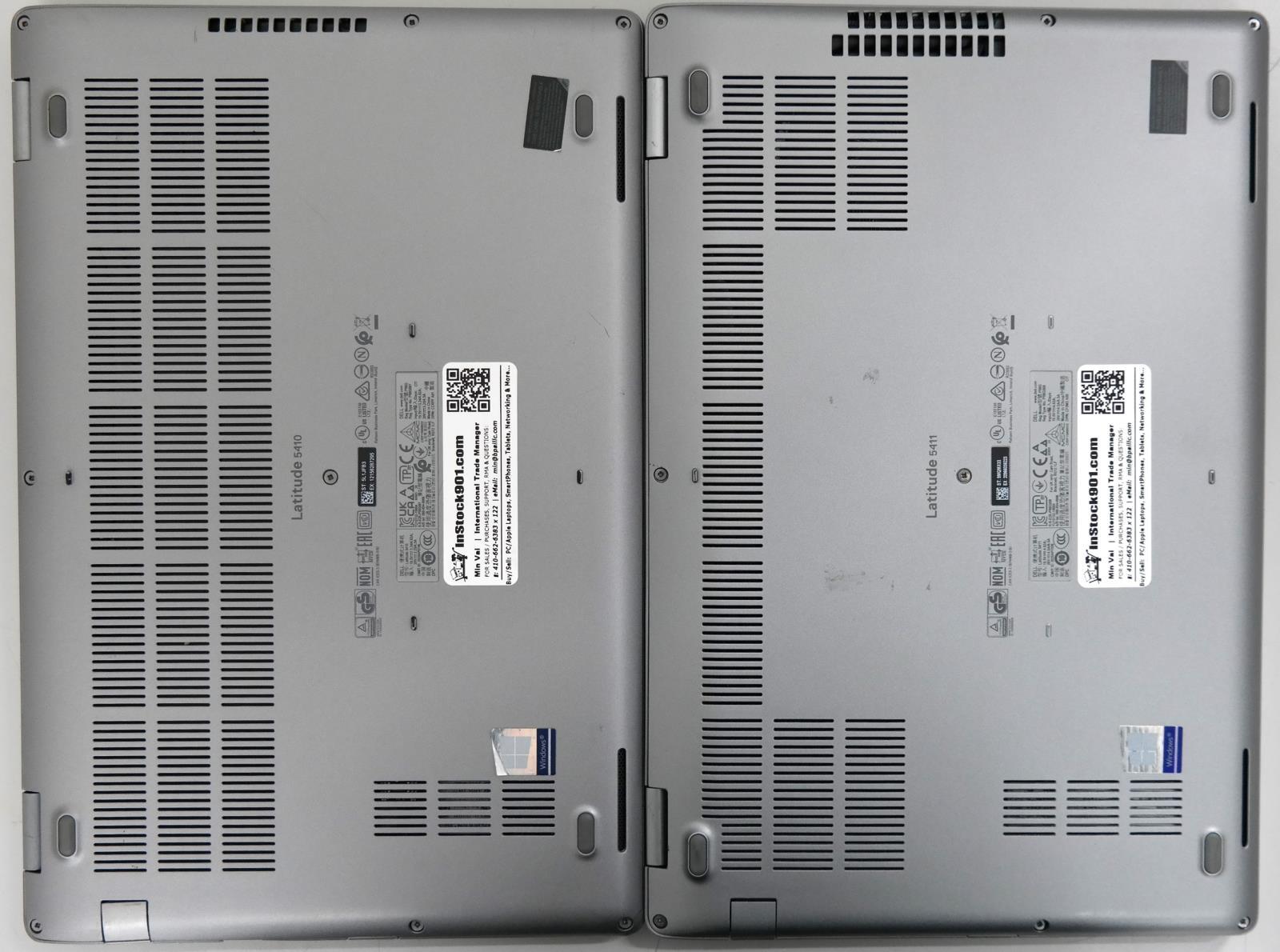 Lot 2 Dell Latitude 5410-5411 i5-i7 10th Gen 8GB RAM 256GB SSD 14in FHD CRACKED!