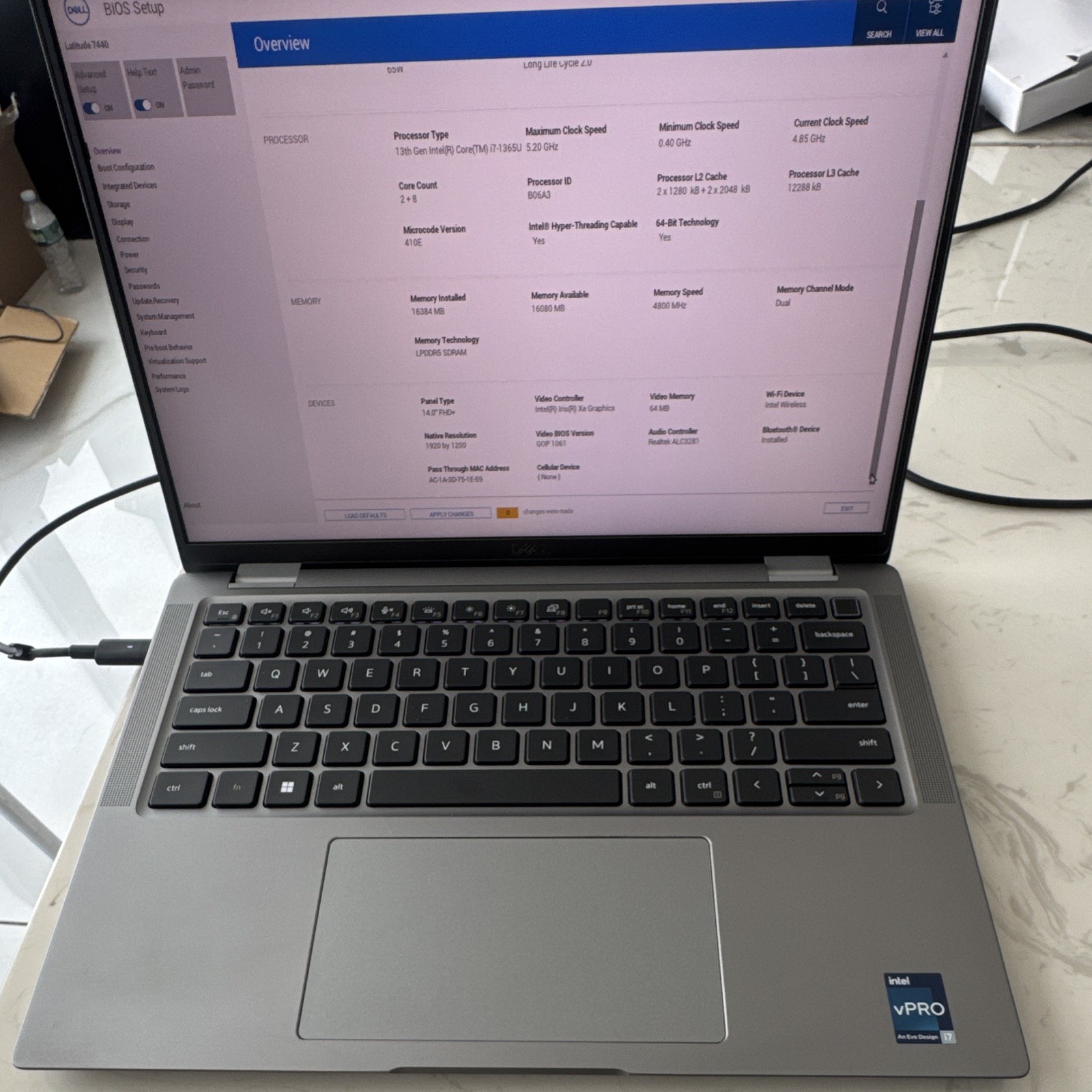 Dell Latitude 7440 14″ FHD+ i7-1365U vPro 16GB 256GB SSD Excellent Battery Win11