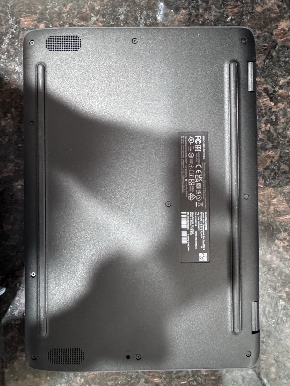 Lenovo 100e Chromebook 2nd Gen 11.6″ Intel Celeron 4GB RAM 32GB eMMC Black