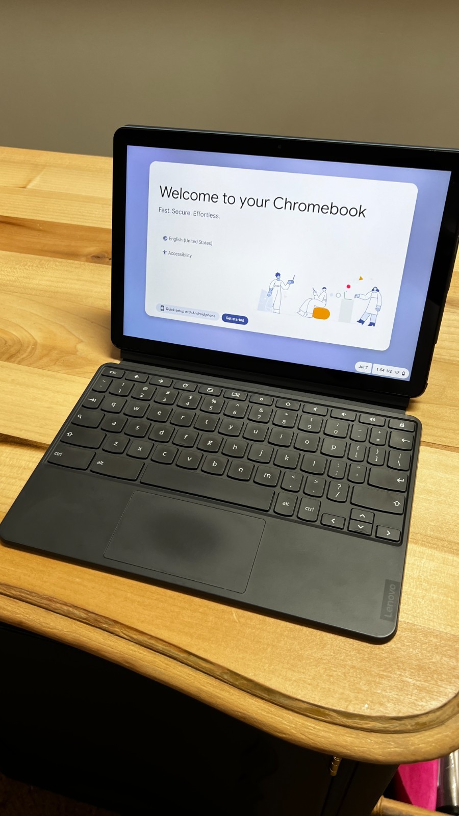 Lenovo IdeaPad Diuet Chromebook CT-X636F 10.1″ (64GB) – Ice Blue + Iron Grey