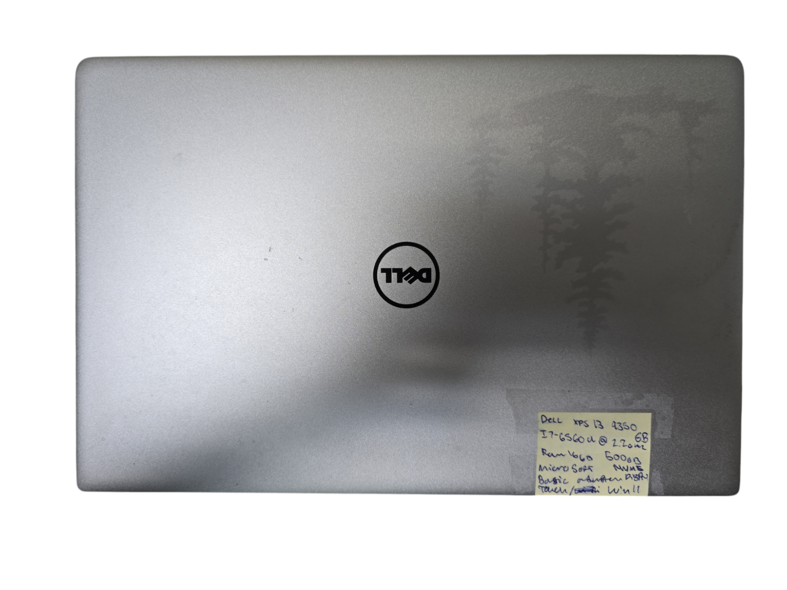 Dell XPS 13 9350 i7-6560U@2.2GHz 16GB Ram 500GB NVMe Win 11 Touch Tested