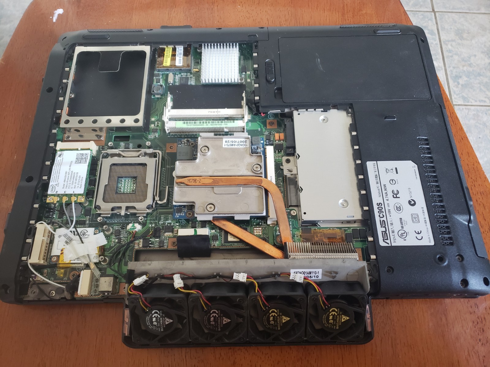 Very Rare Velocity Micro Asus C90S LGA775 Desktop Cpu Laptop AS IS
