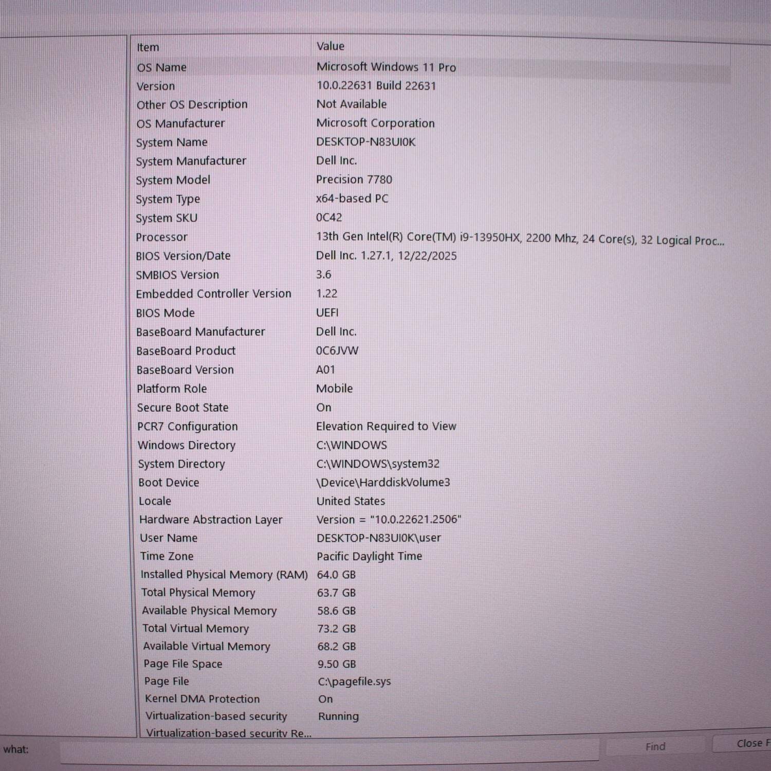 Dell Precision 7780 17.3″ i9-13950HX 2.2GHz 64GB RAM 2TB SSD RTX 3500 ADA