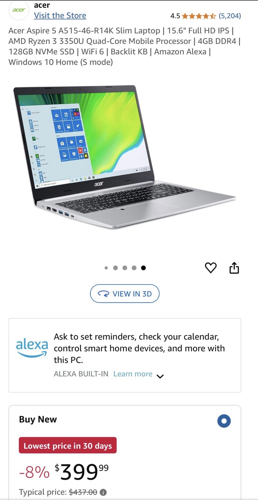 Average Aspire 5 Slim