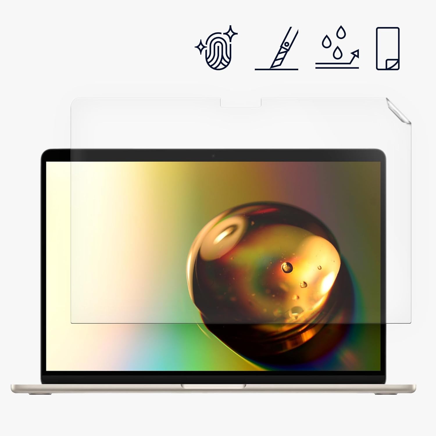 Screen Protector for Apple Macbook Air 13.6 M3 2024 A3113 / M2 A2681 Inch Matte