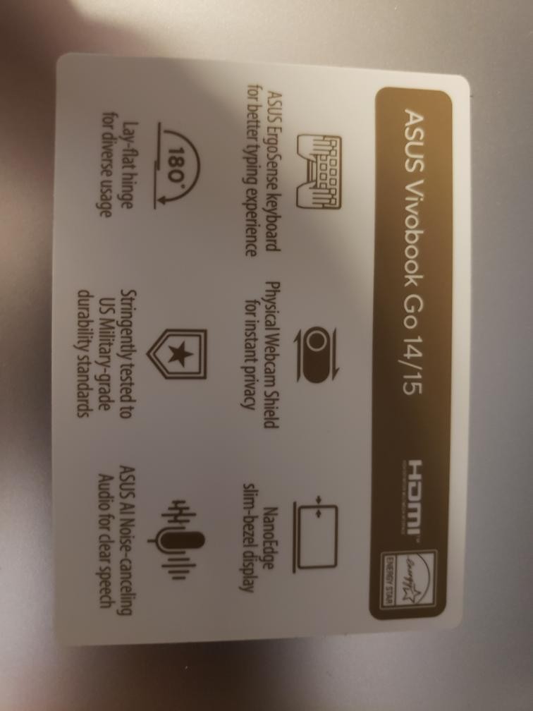 ASUS VIVOBOOK GO 14/15 E1504G 256GB SSD 8GB RAM INTEL CORE I3-N305 (B26006327)