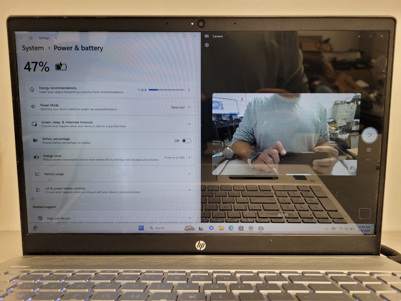 Hp pavilion 15-cs2064st i7-8565u 1.8ghz 8gb ram 240gb ssd charger 5CD9415DNQ