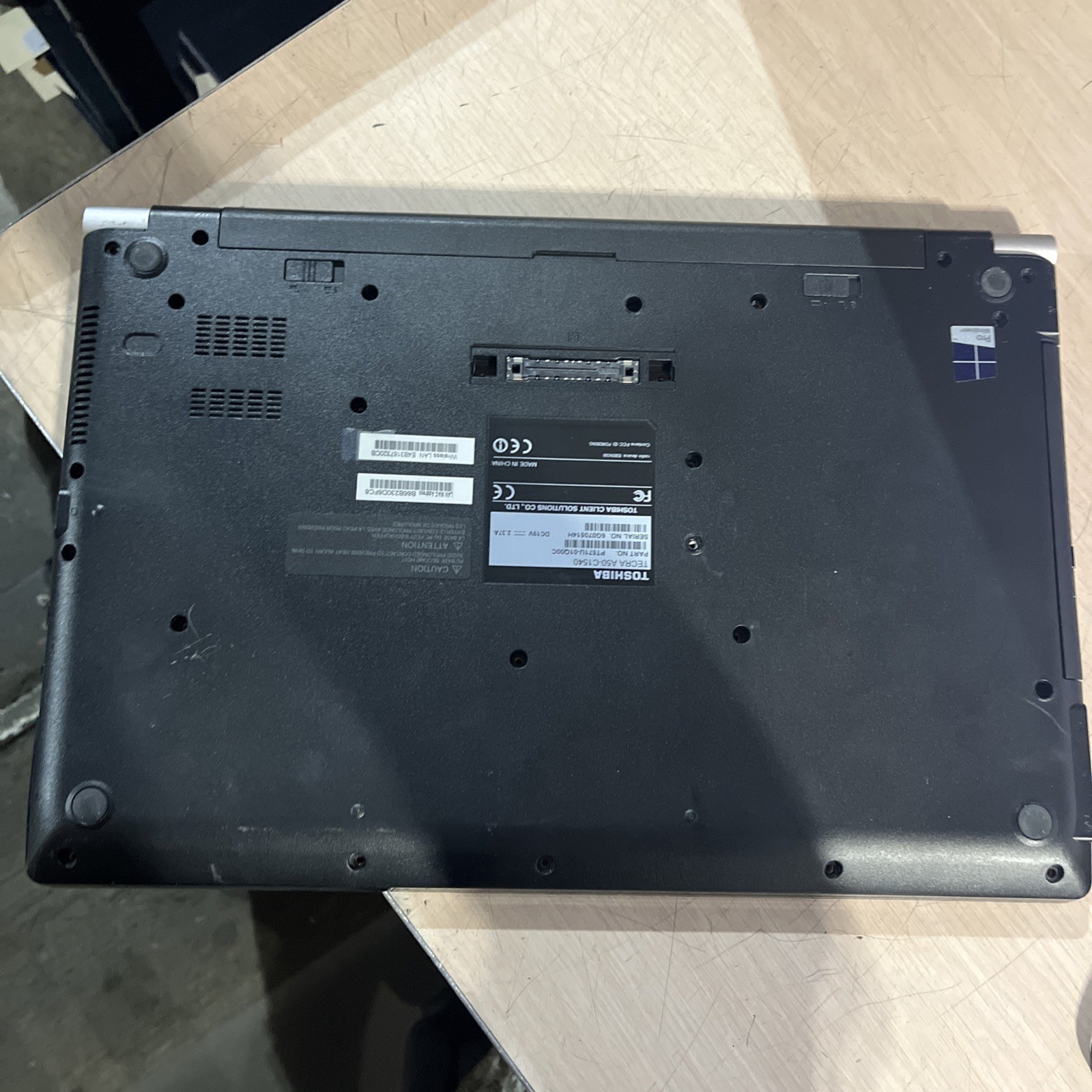 TOSHIBA TECRA A50-X1540 INTEL CORE I5 8GB RAM NO HD