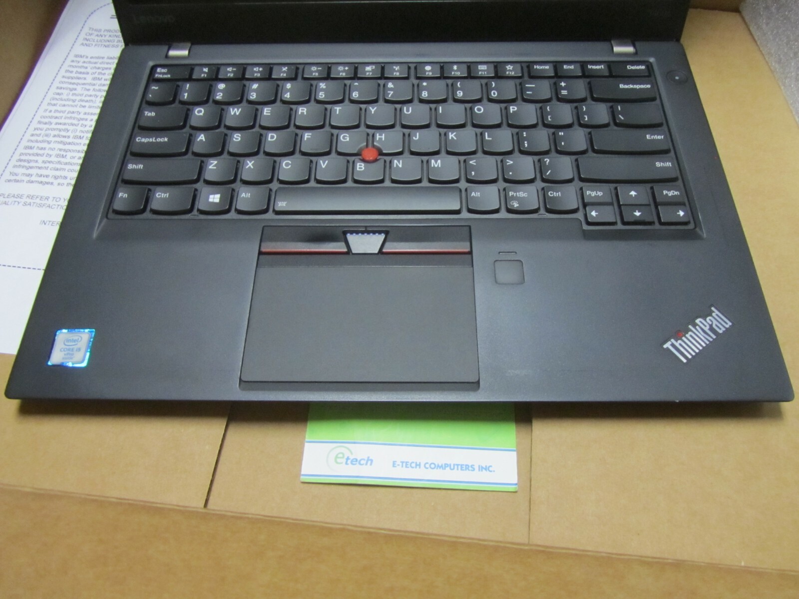 20FAS19400 ThinkPad T460s i5-6300U 8GB 256GB SSD 14″ FHD 1920×1080 Win 10 Pro64