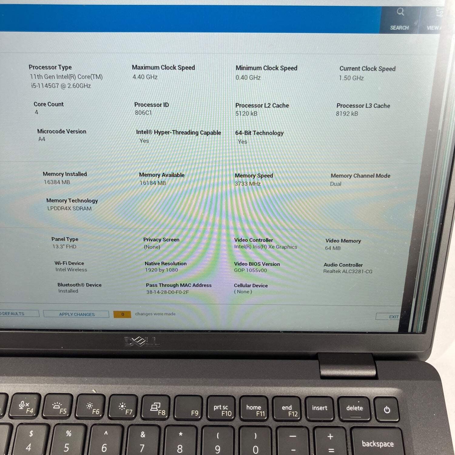 Broken Dell Latitude 7320 13.3″ i5-1145G7 2.6GHz 16GB RAM NO SSD NO OS