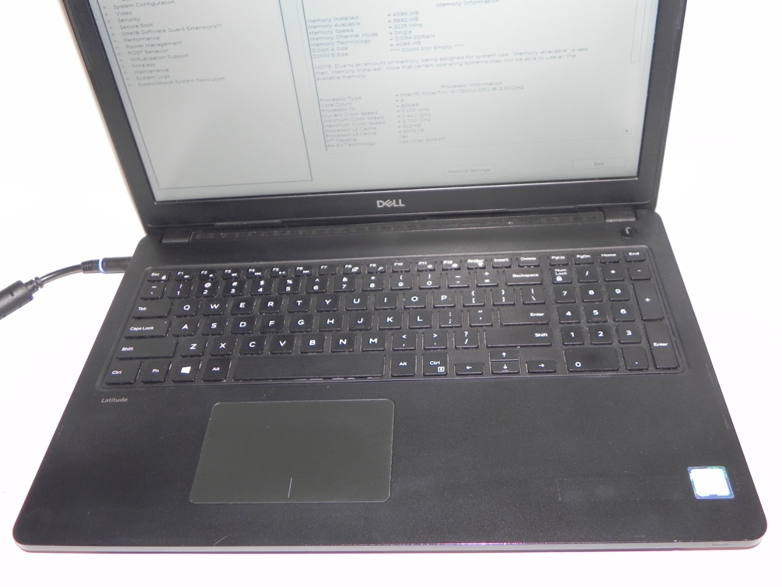 Dell Latitude 3580 15.6″ Intel i5-7200u 2.5GHz 4GB RAM -FOR PARTS OR REPAIR-
