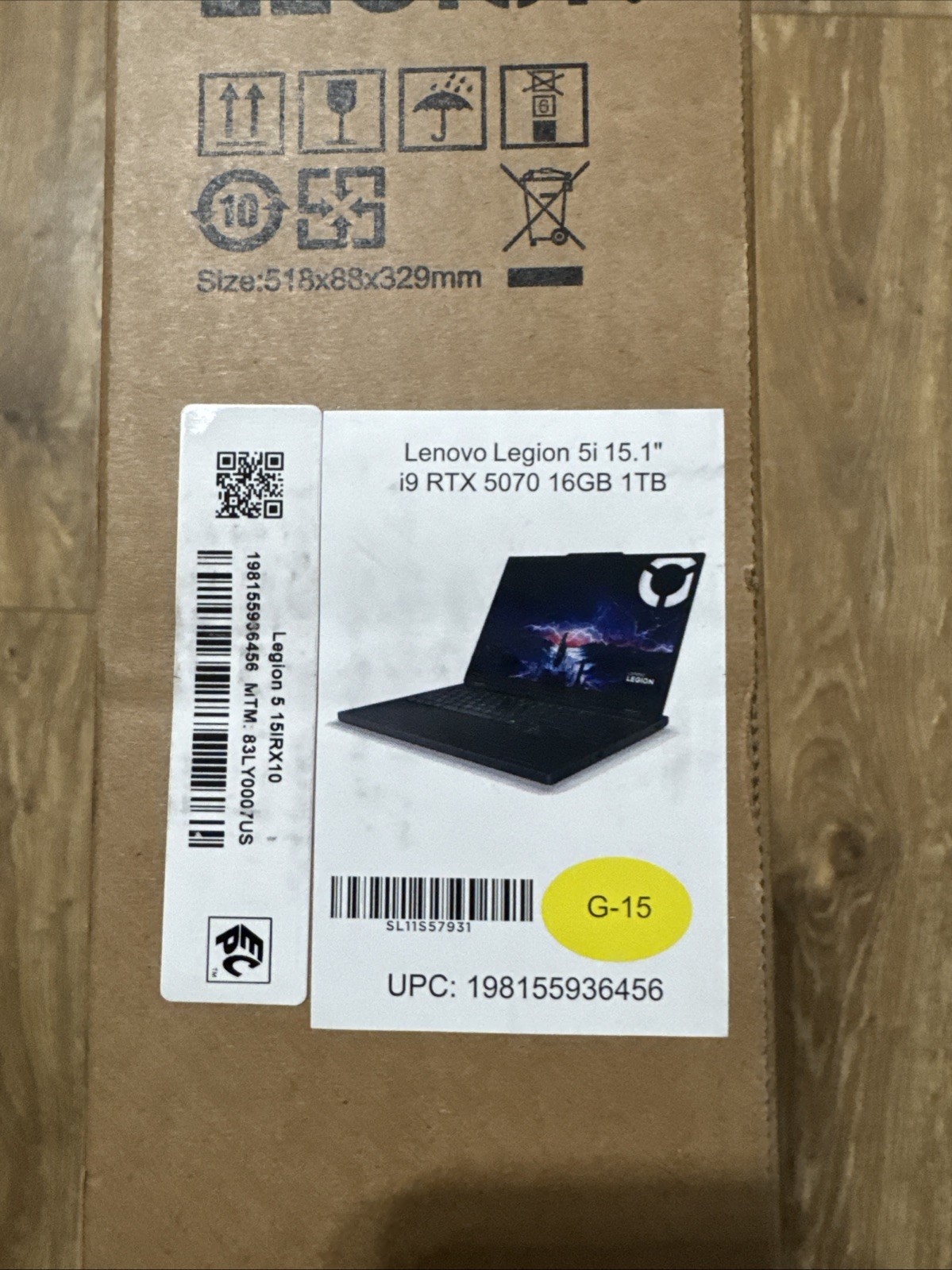 Lenovo Legion 5 15IRX10 OLED 15.1 Gaming Laptop i9 14th RTX5070 BRAND NEW 2025