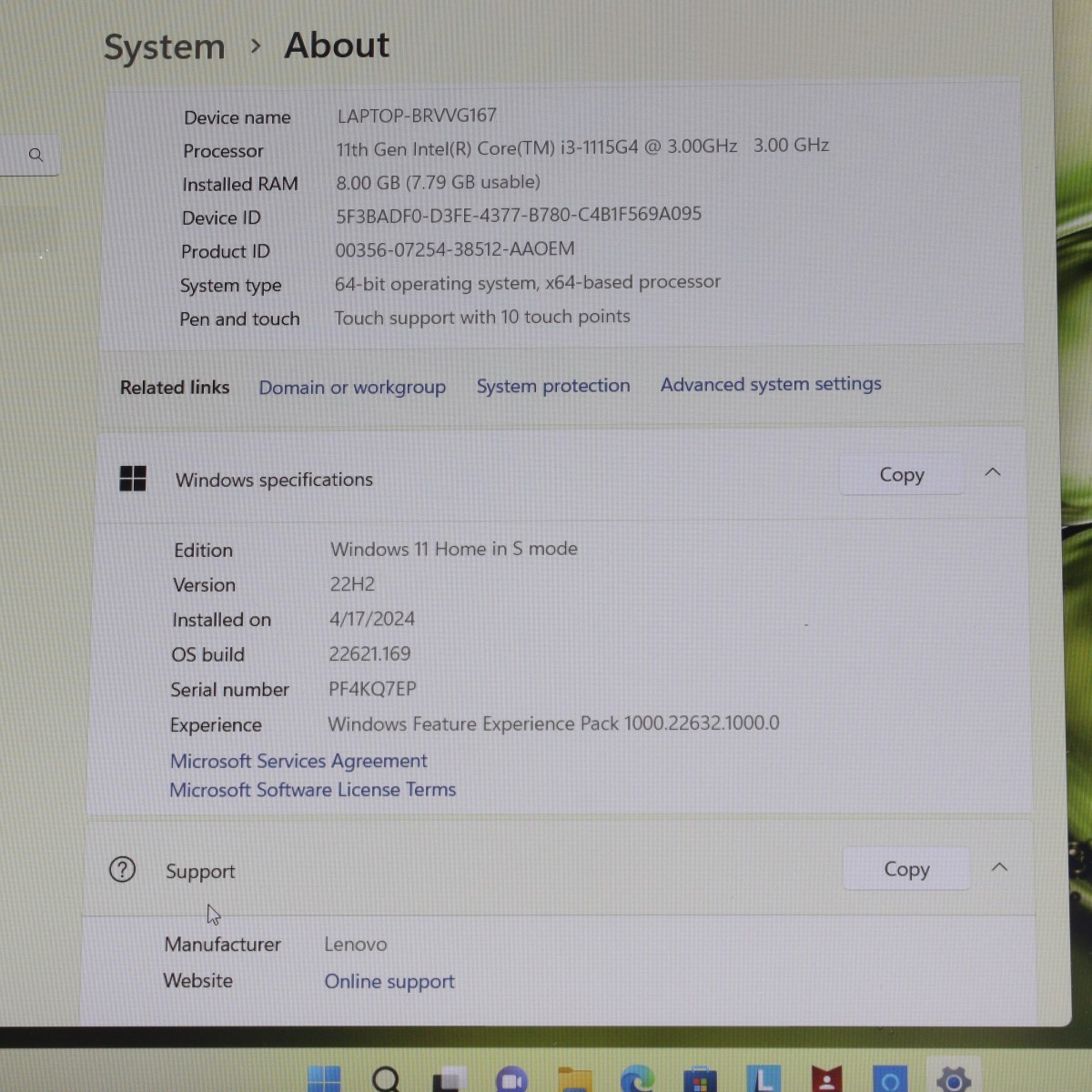 Lenovo IdeaPad 3 Laptop – 11th Gen i3 – 8GB RAM – 256GB SSD (PZ1003782)