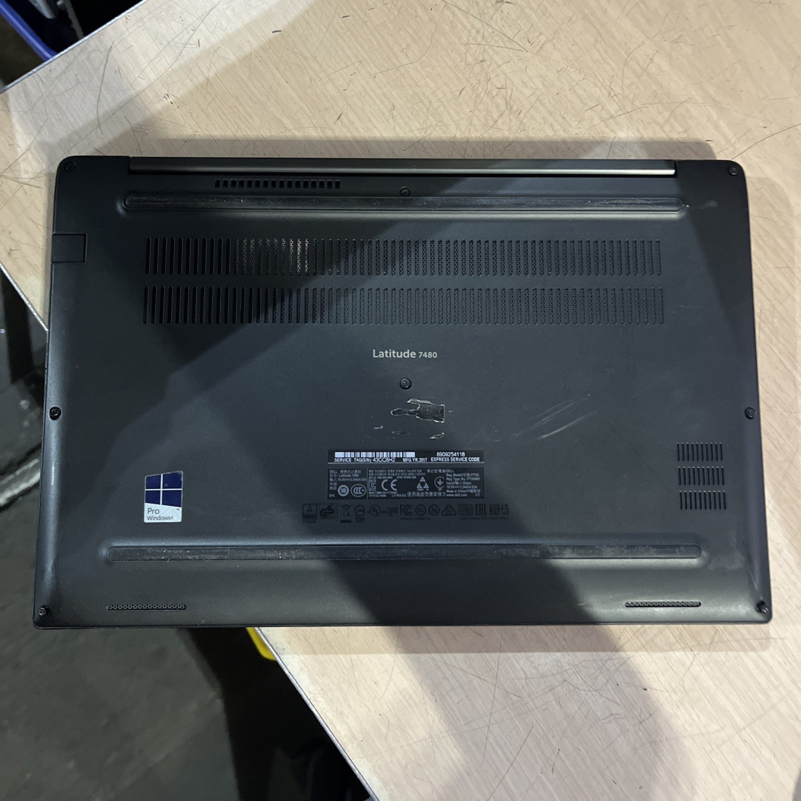 DELL LATITUDE 7480 INTEL CORE I5-6300U 2.40GHZ 16GB RAM NO HD