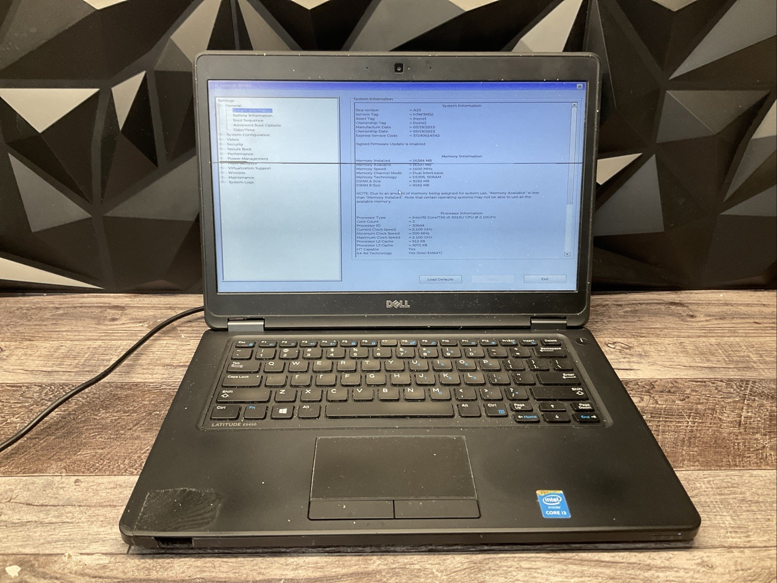 Dell Latitude E5450 / Laptop Notebook PC / P10