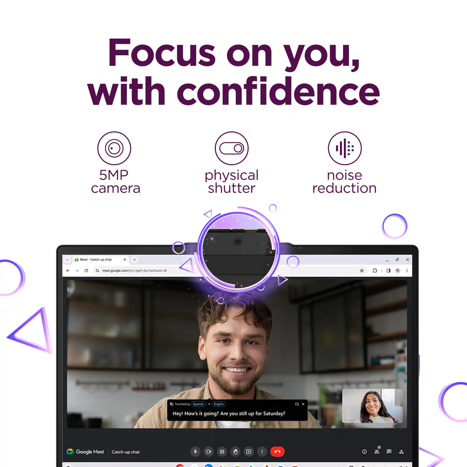 Lenovo – Chromebook Plus 14″ OLED 2K Touchscreen Laptop with Google AI – Medi…