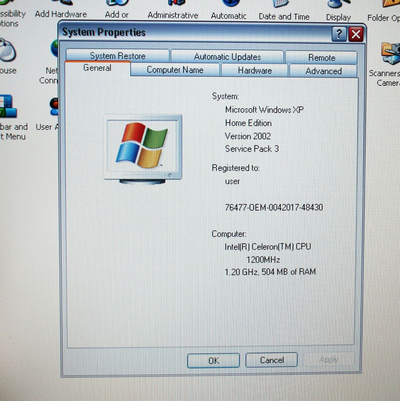 VTG DELL INSPIRON 2600 ~ Celeron/ 14″/512MB RAM/20GB HD/WIN XP ~ TECH SERVICED