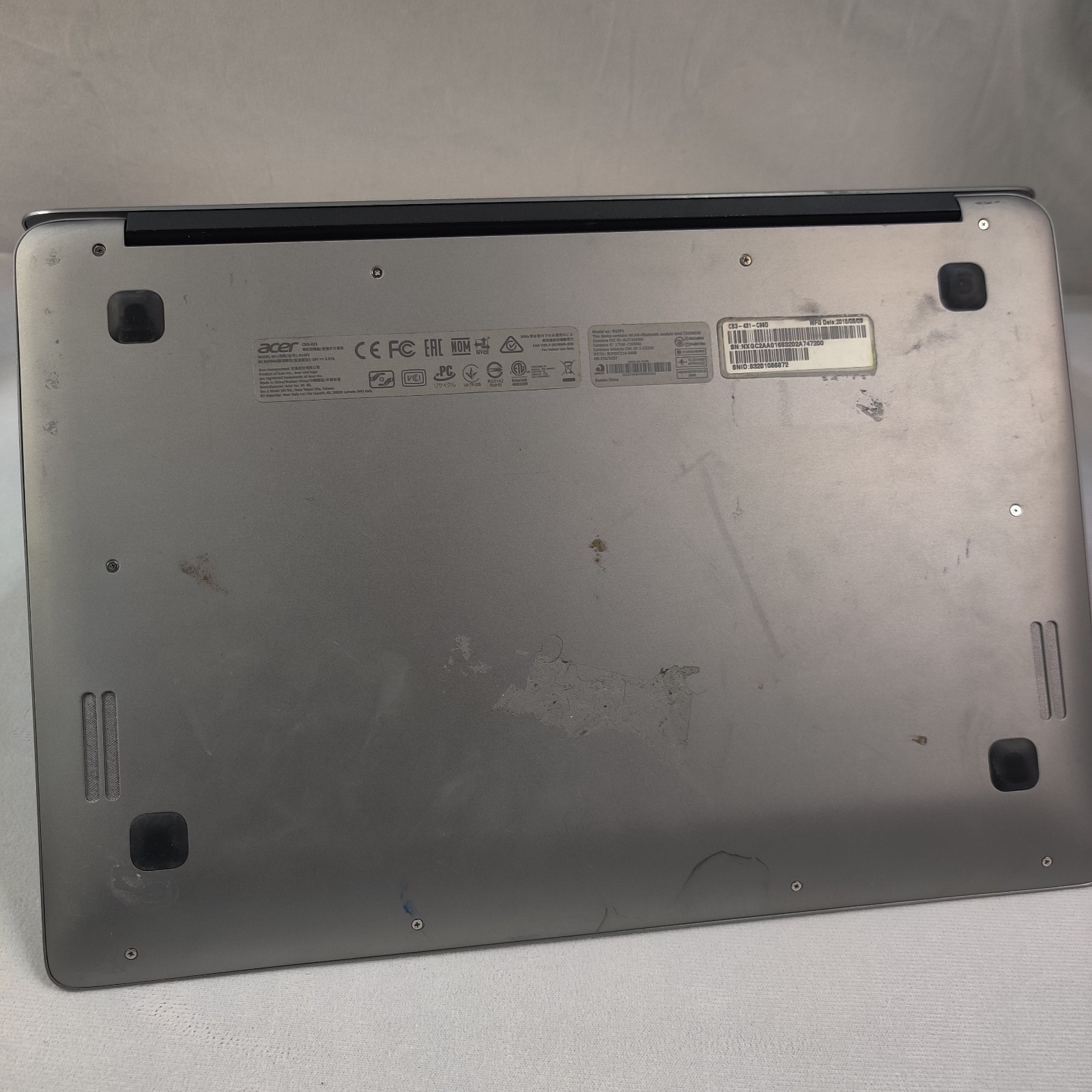 Acer Chromebook CB3-431 14” Full HD Intel N3160 4GB RAM UNTESTED SOLD FOR PARTS