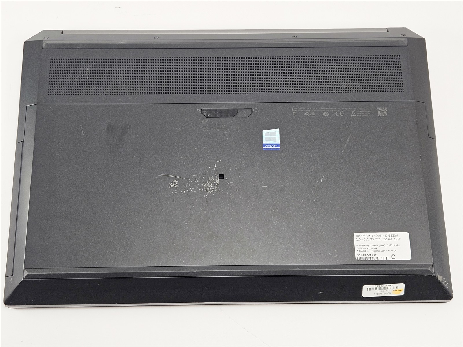 HP ZBook 17 G6 17.3″ i7-9850H 2.6GHz 32GB RAM 512GB SSD RTX 4000 No OS