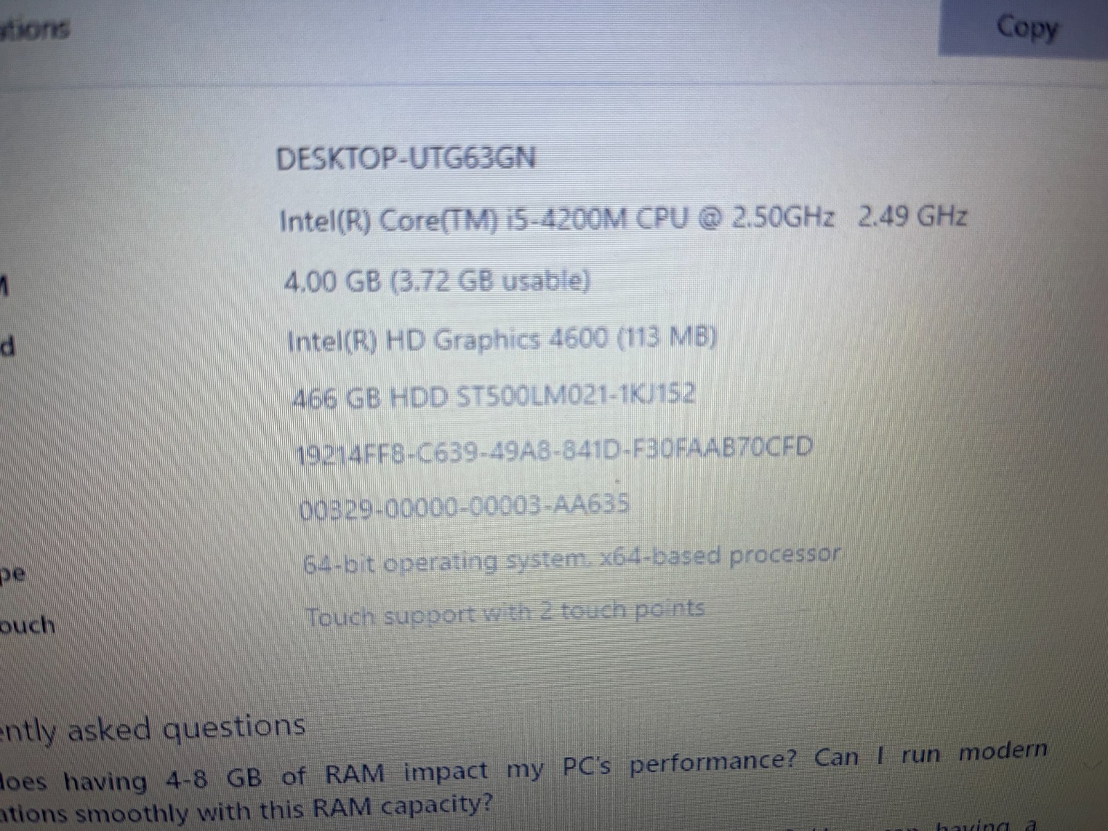 Lenovo ThinkPad E440 / i5 4th Gen / 4GB RAM / Laptop Notebook PC 466gb hdd read