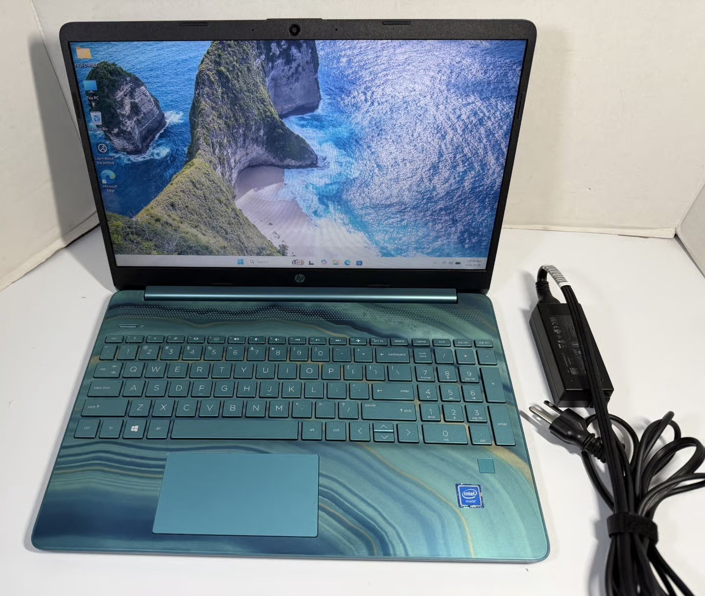 HP Laptop 15-dy0029ds 15.6″ HD Intel 4GB RAM 128GB SSD Backlit Win 11 TEAL