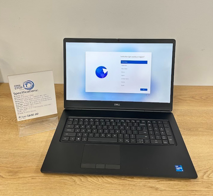 Dell Precision 7760, Core i7 11850H 32GB DDR4, Intel UHD, 512GB SSD, 2021, 17.2′
