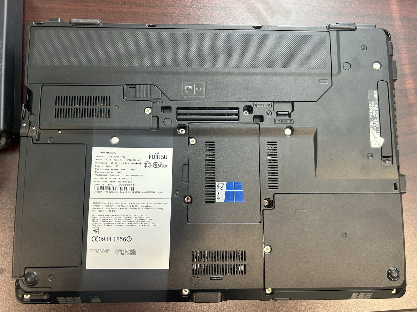 Fujitsu Lifebook T732 12.5″ i5-3210M 8GB 500GB XP Touchscreen Tablet Laptop READ