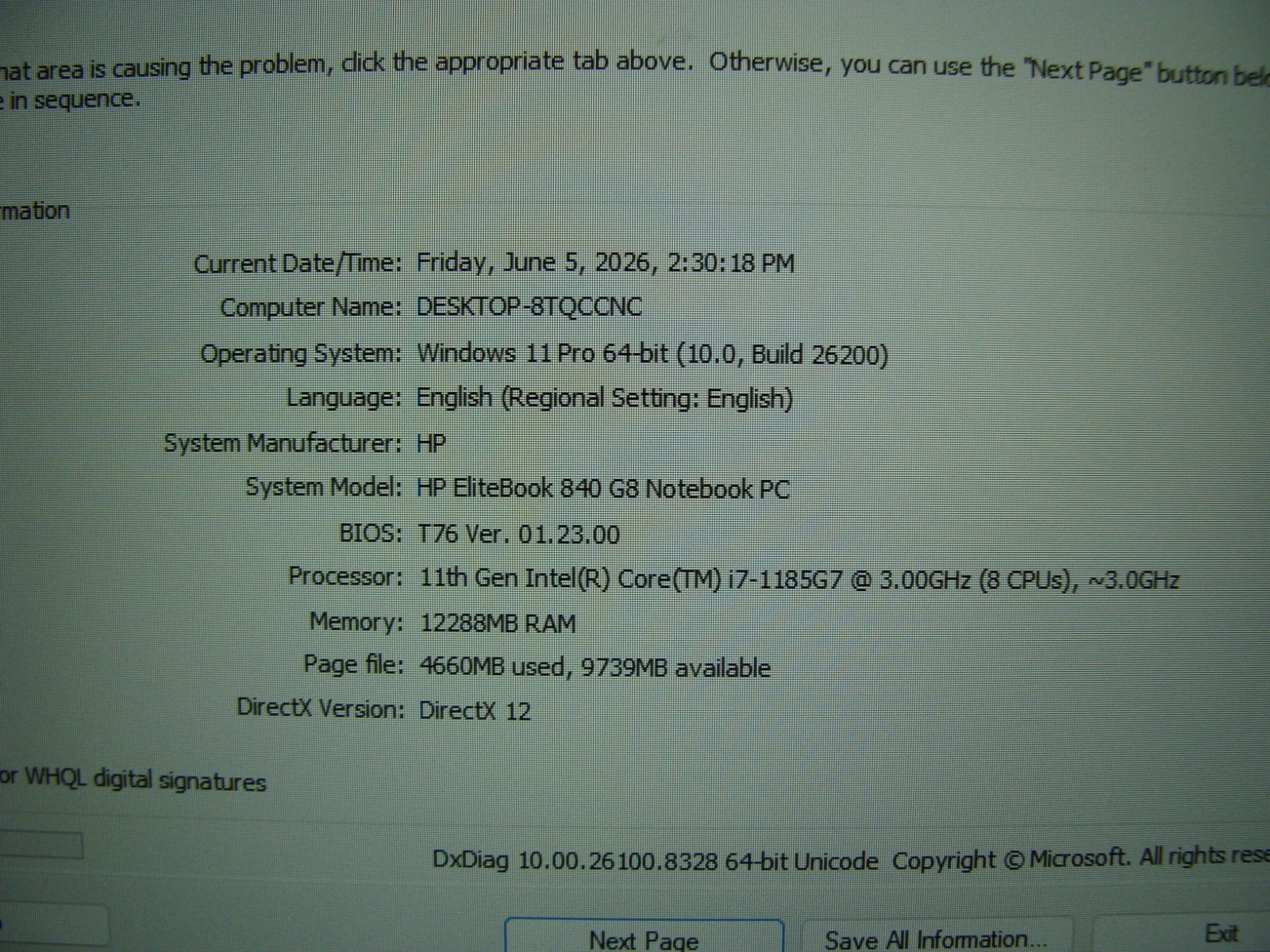 HP EliteBook 840 G8 14″ FHD vPRO i7-1185G7 3GHz 12GB 256GB SSD Windows 11 Pro