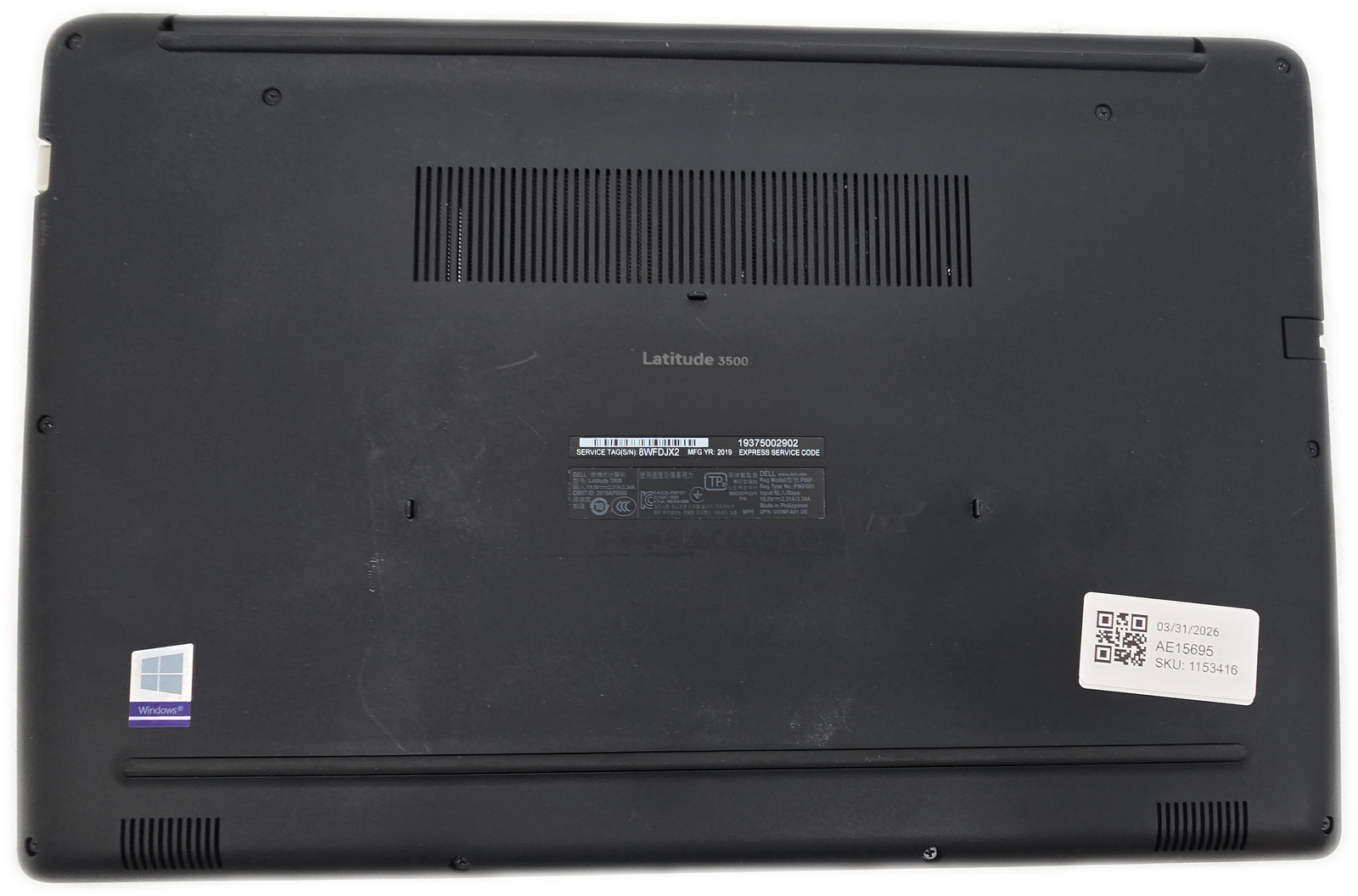 Dell Latitude 3500 i5 8th Gen 8GB 256GB SSD Windows 11 Home