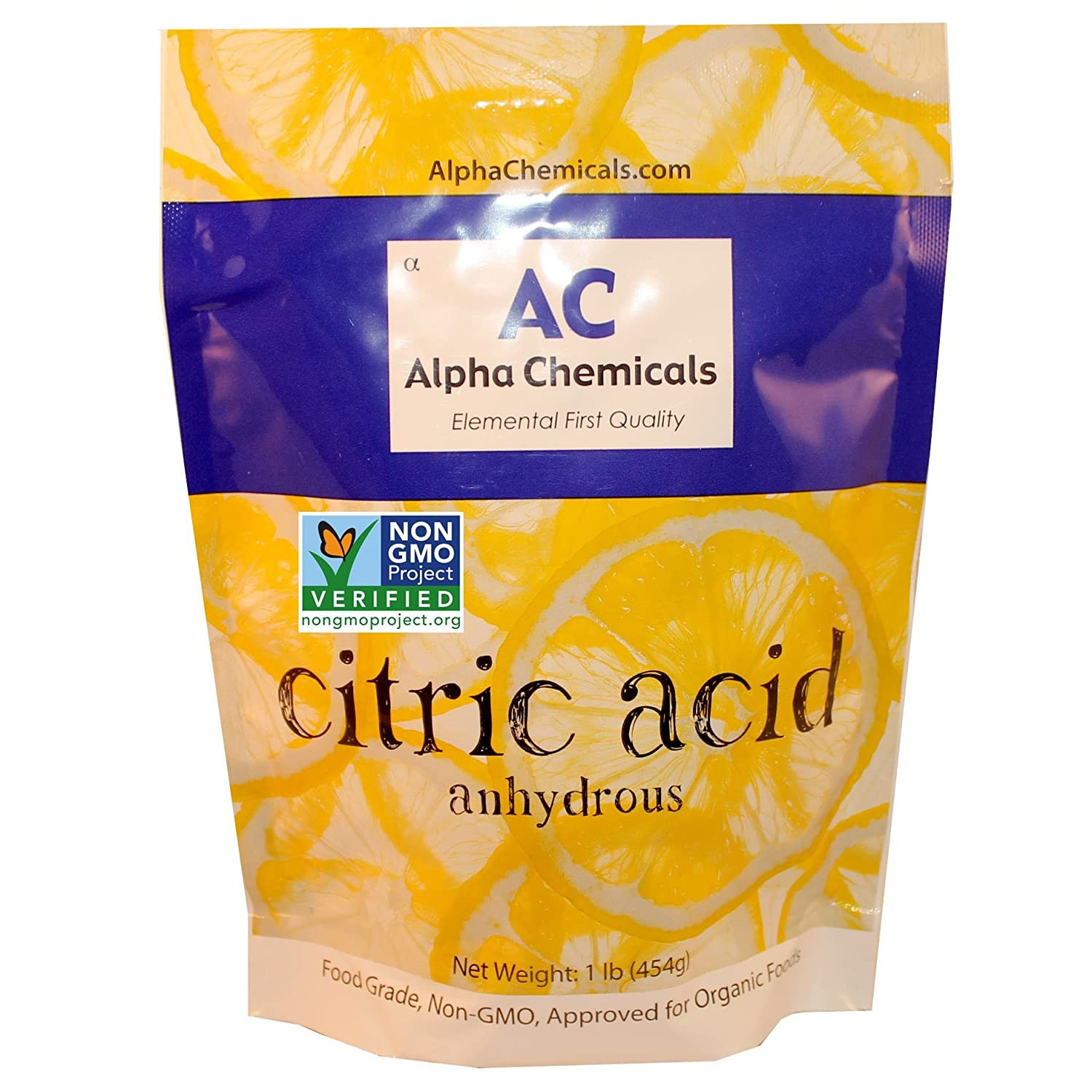 Acido Citrico Verificado Por El Proyecto Sin Ogm – 1 Libra – Organico