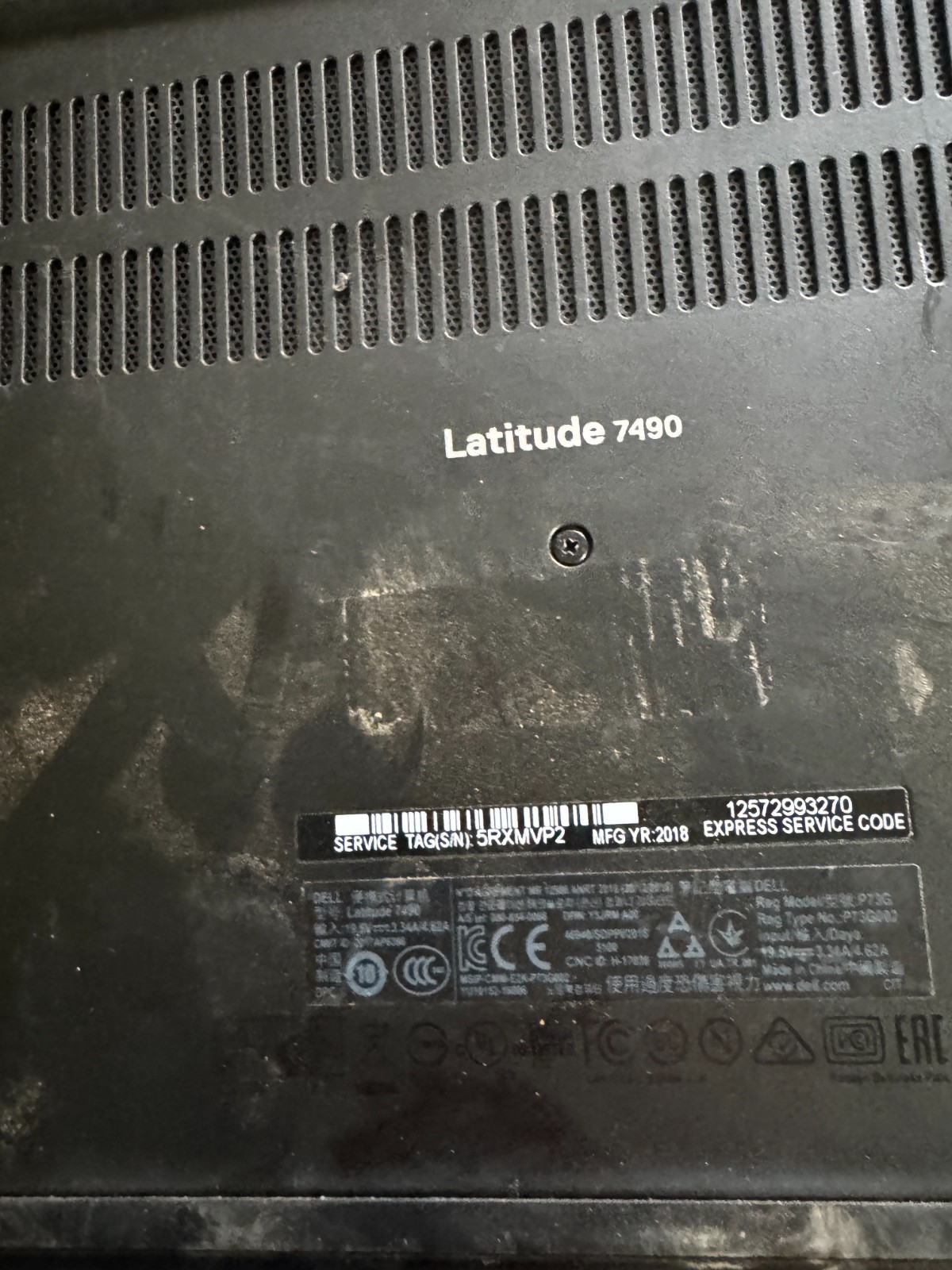 Dell Latitude 7490 Core I5 7th Gen Laptop for Parts/Repair #5784