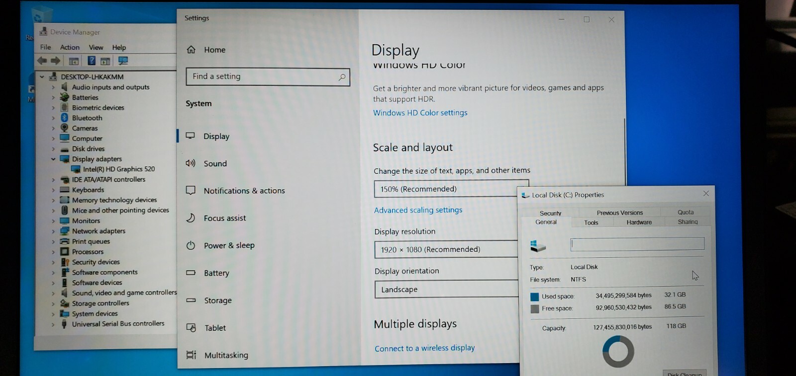 Lenovo ThinkPad T460S Laptop i5-6200U 2.3GHz 128GB SSD 8GB RAM 14″ Windows 10