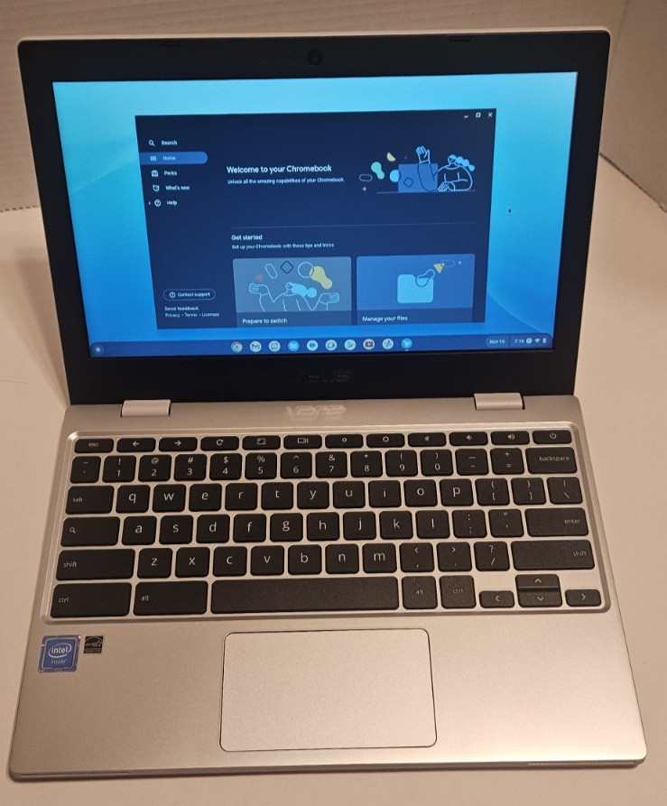 ASUS Chromebook CX1 11.6″ Display Intel N3350 32GB eMMC 4GB RAM CX1100CNA-AS42