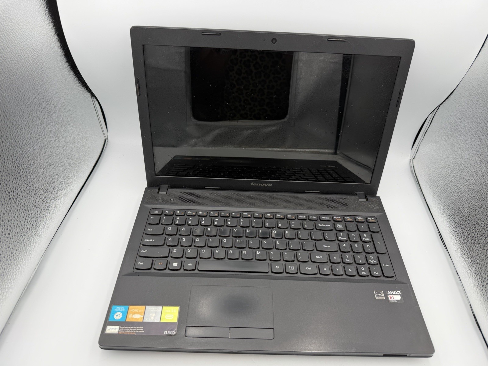Lenovo G505 Laptop AMD E1 15.6in Black For Parts Repair Untested No Charger ASIS