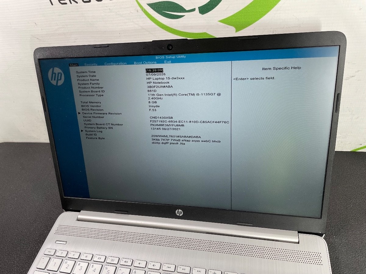 HP Laptop 15-dw3xxx 15.6″ i5-1135G7 2.40 GHz 8GB DDR4 256GB M.2 SSD Win 11 Pro